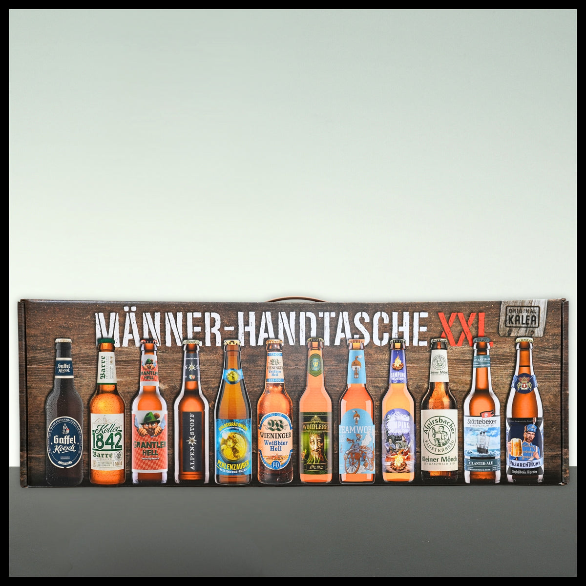 Männerhandtasche XXL mit Bier 12x 0,33L - Trinklusiv