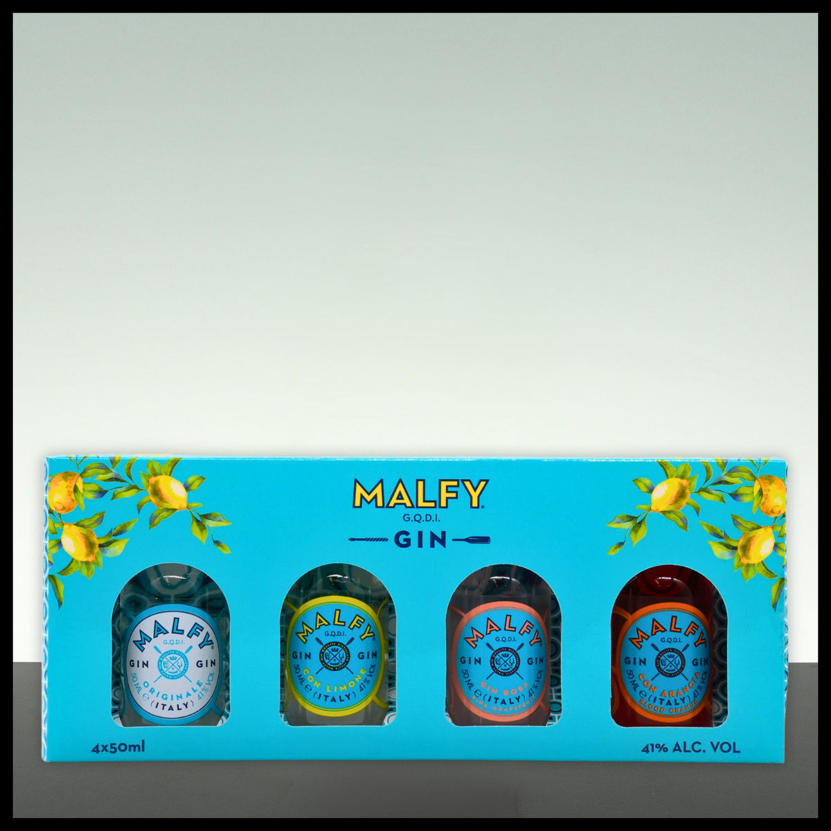 Malfy Gin Miniaturen Set 4x 0,05L - 41% Vol. - Trinklusiv