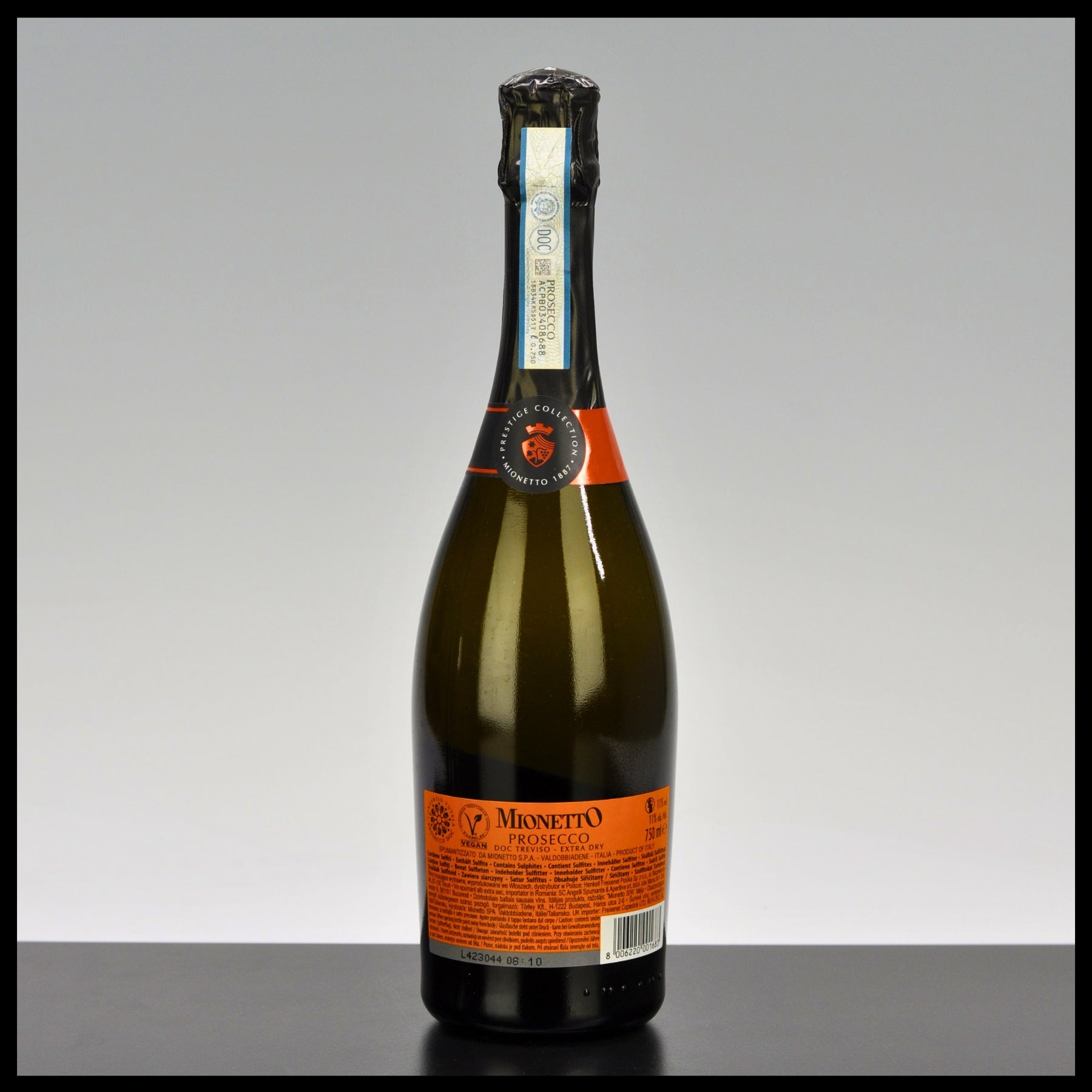 Mionetto Prosecco DOC Treviso Extra Dry 0,75L - 11% Vol. - Trinklusiv