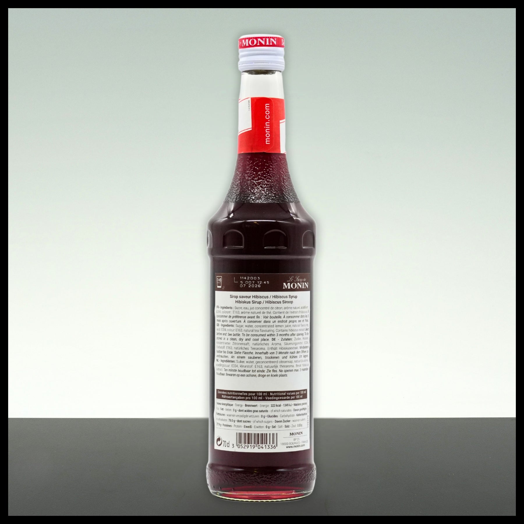 Monin Sirup Hibiscus 0,7L - Trinklusiv