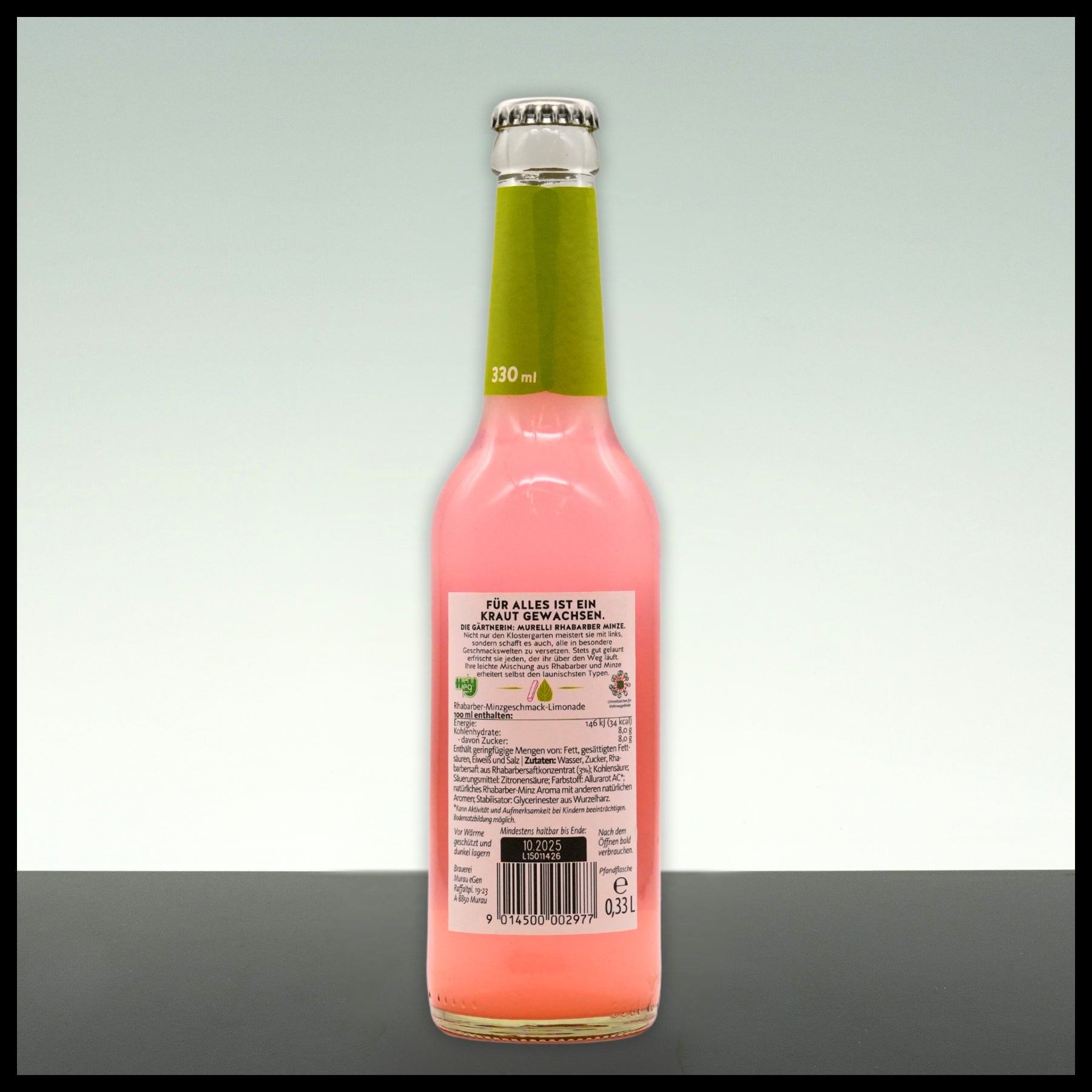 Murelli Rhabarber & Minze "Die Gärtnerin" 0,33L