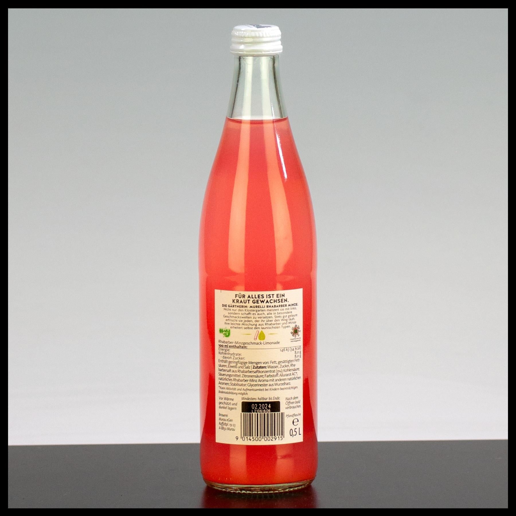 Murelli Rhabarber & Minze "Die Gärtnerin" 0,5L - Trinklusiv