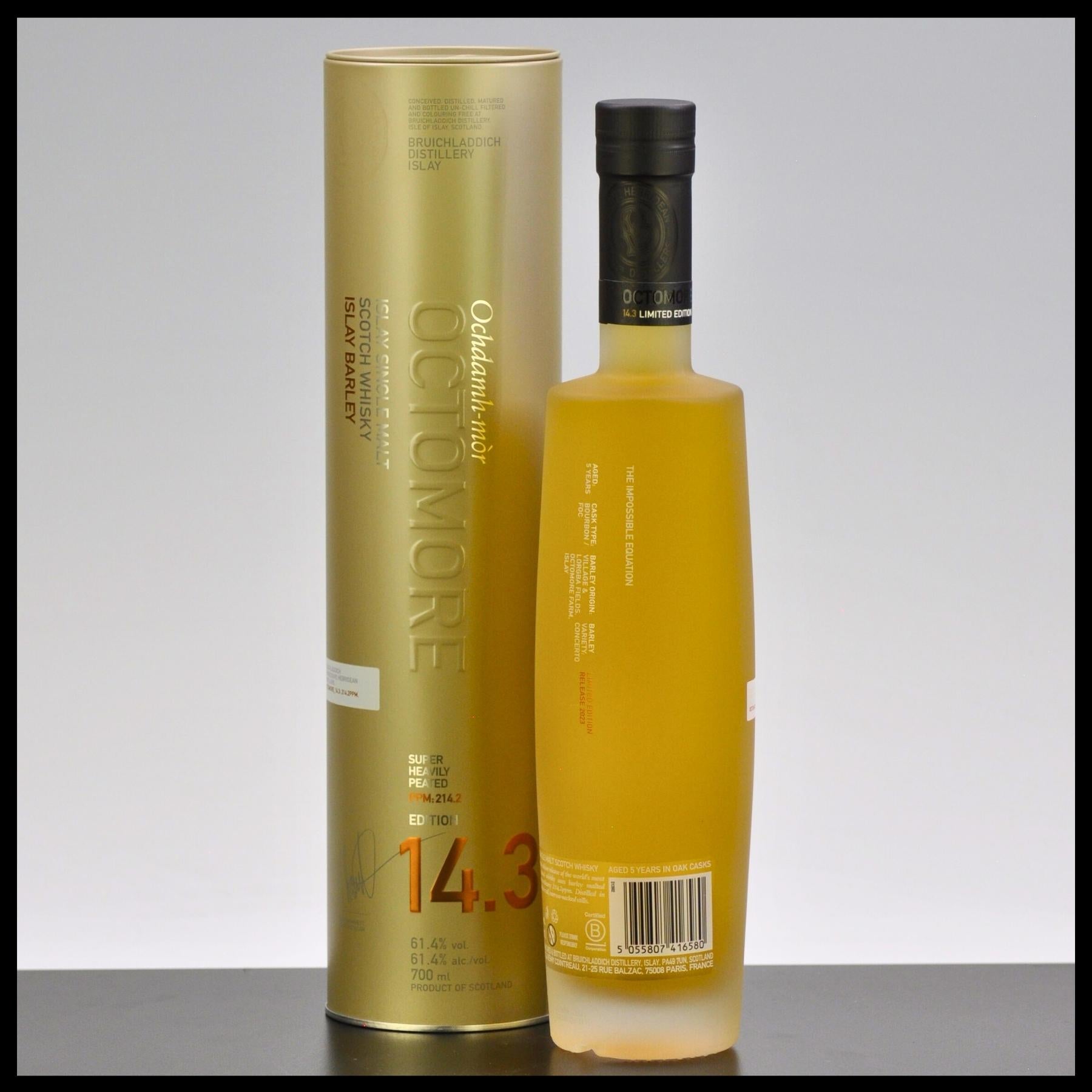 Octomore 14.3 Islay Single Malt Whisky 0,7L - 61,4% Vol. - Trinklusiv