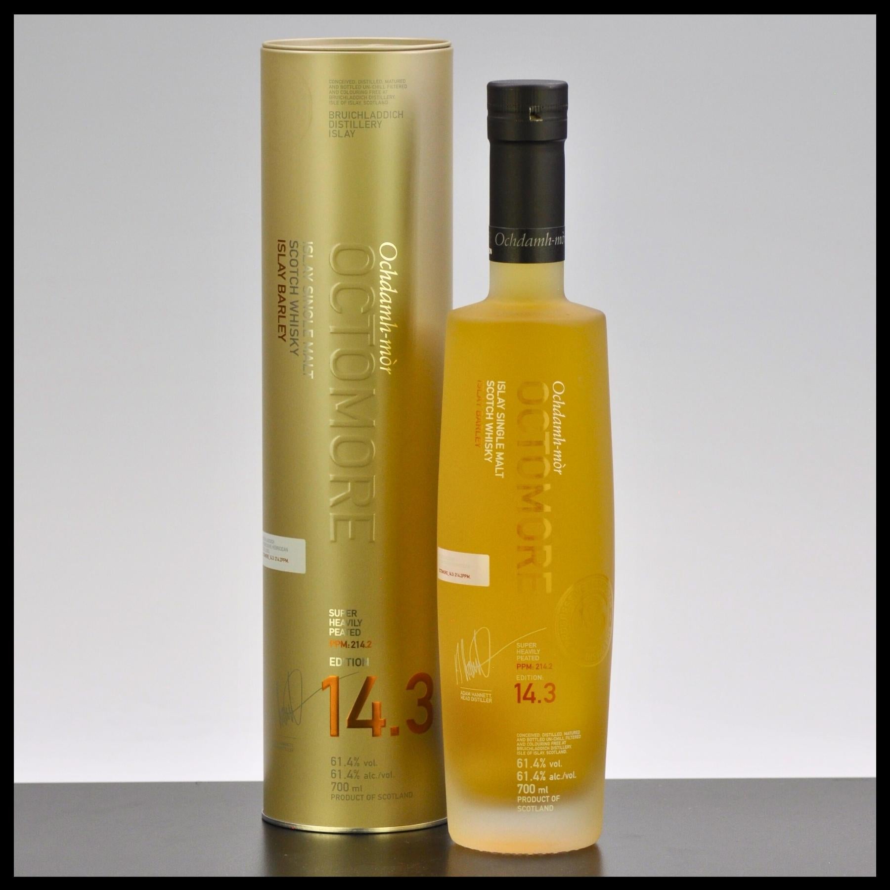 Octomore 14.3 Islay Single Malt Whisky 0,7L - 61,4% Vol. - Trinklusiv
