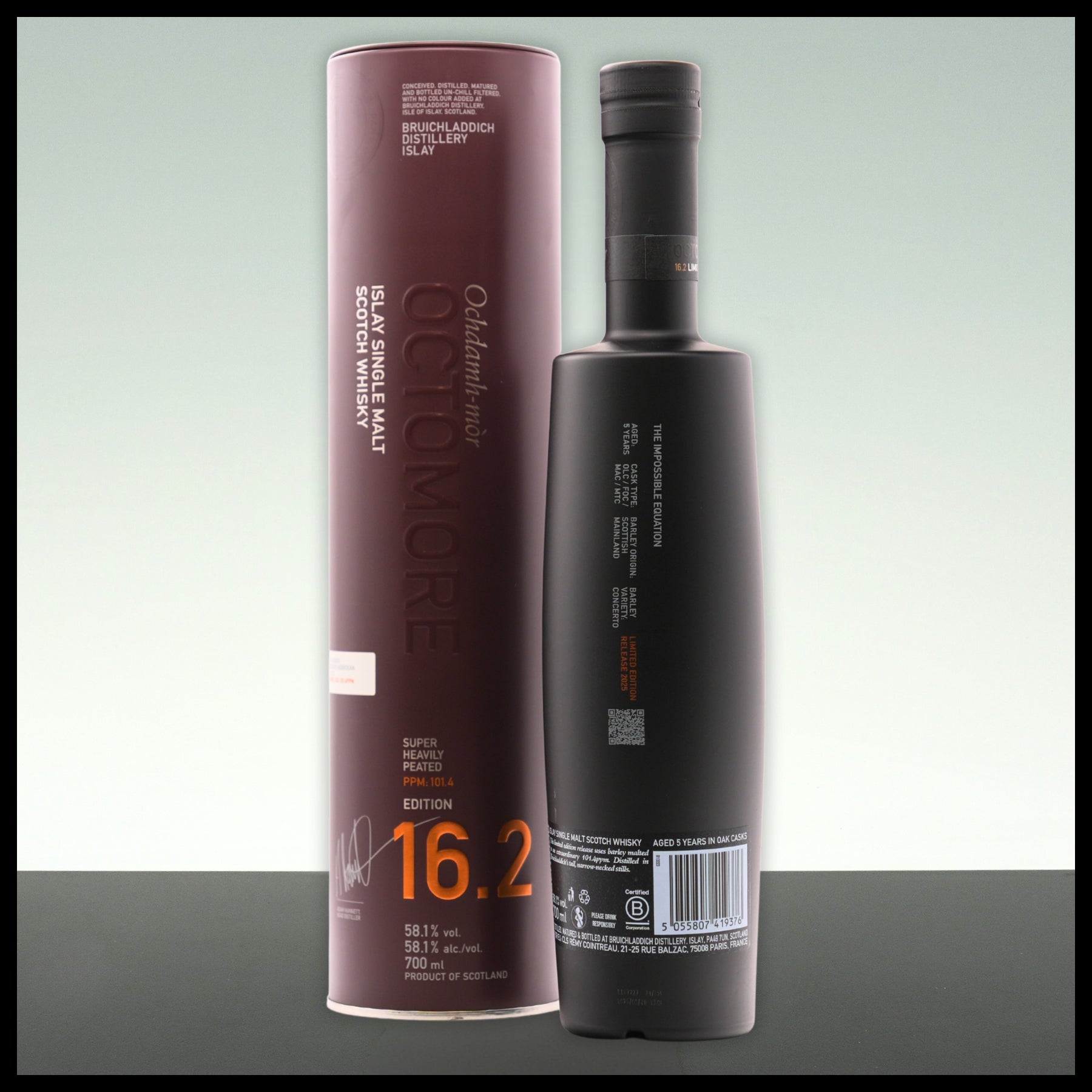 Octomore 16.2 Islay Single Malt Whisky 0,7L - 58,1% Vol.