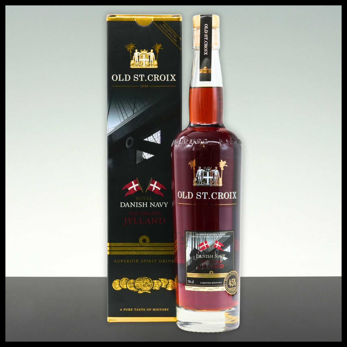 A.H. Riise Royal Danish Navy The Frigate Jylland 0,7L - 45% Vol. - Trinklusiv