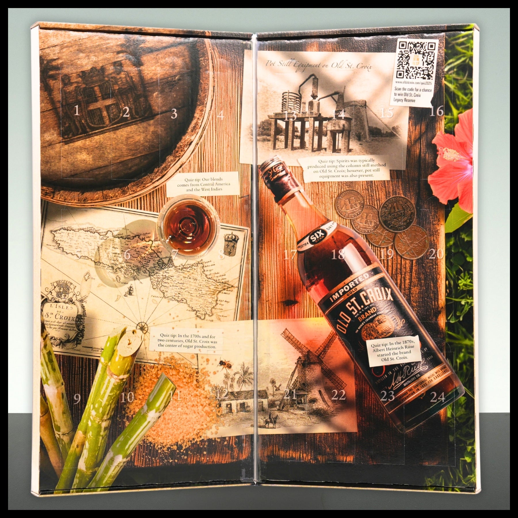 Old St. Croix Rum Adventskalender PURPLE EDITION 24x 0,02L - Trinklusiv