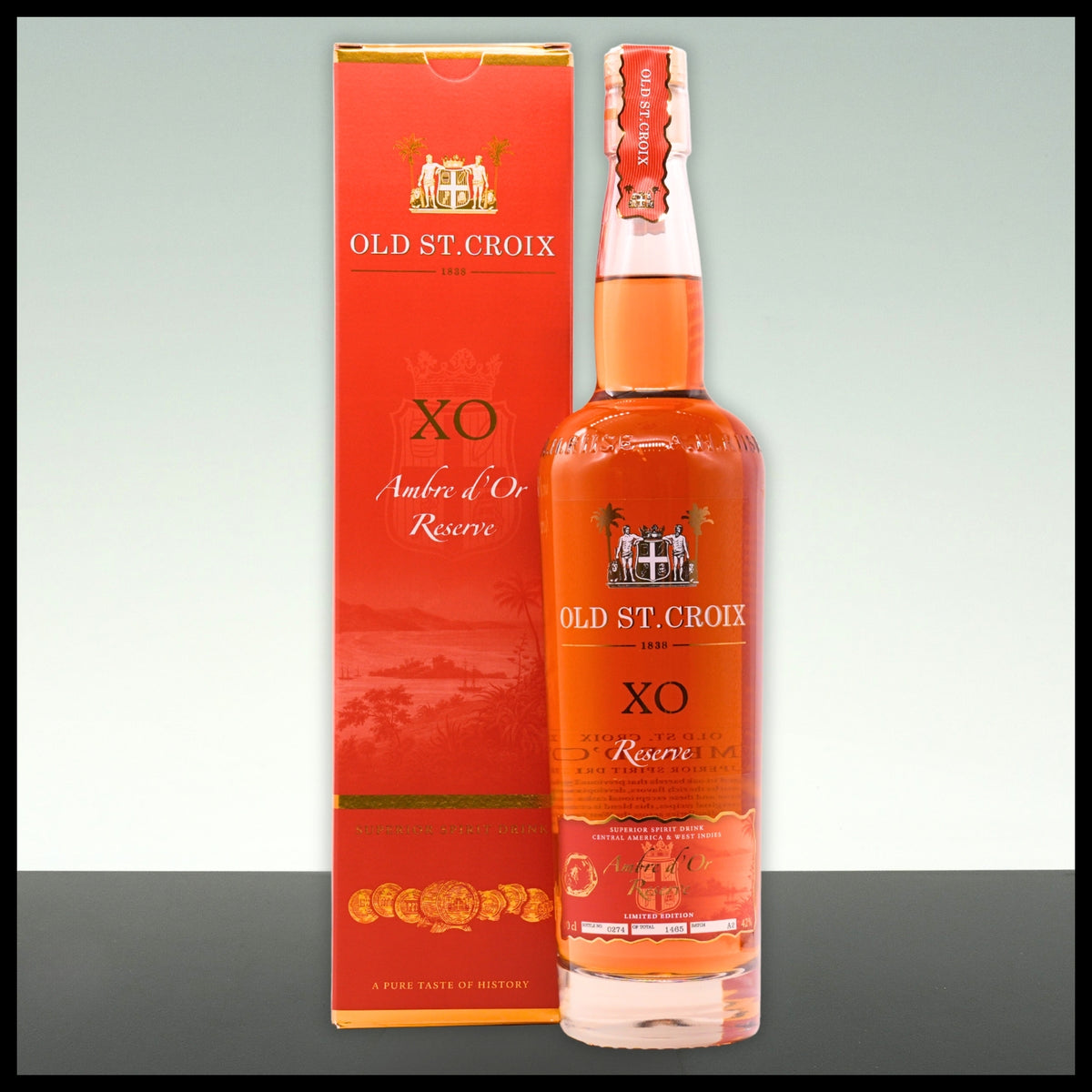 Old St. Croix XO Ambre d'Or Reserve 0,7L - 42% Vol. - Trinklusiv