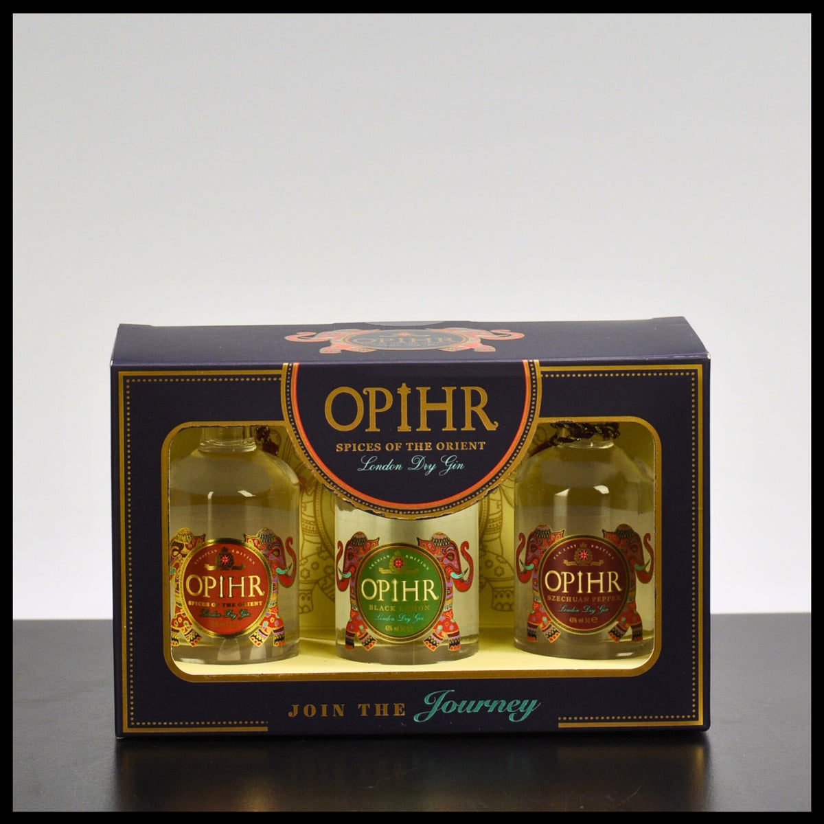 Opihr Gin Mixed Flavours Miniaturen Geschenkbox 3x 0,05L - 43% Vol. - Trinklusiv
