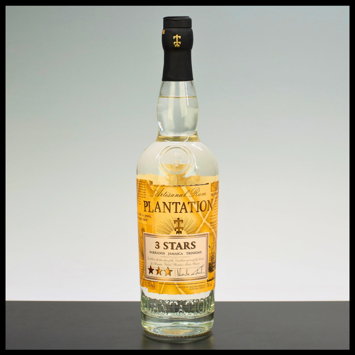 Plantation 3 Stars White Rum 0,7L - 41,2% Vol. - Trinklusiv