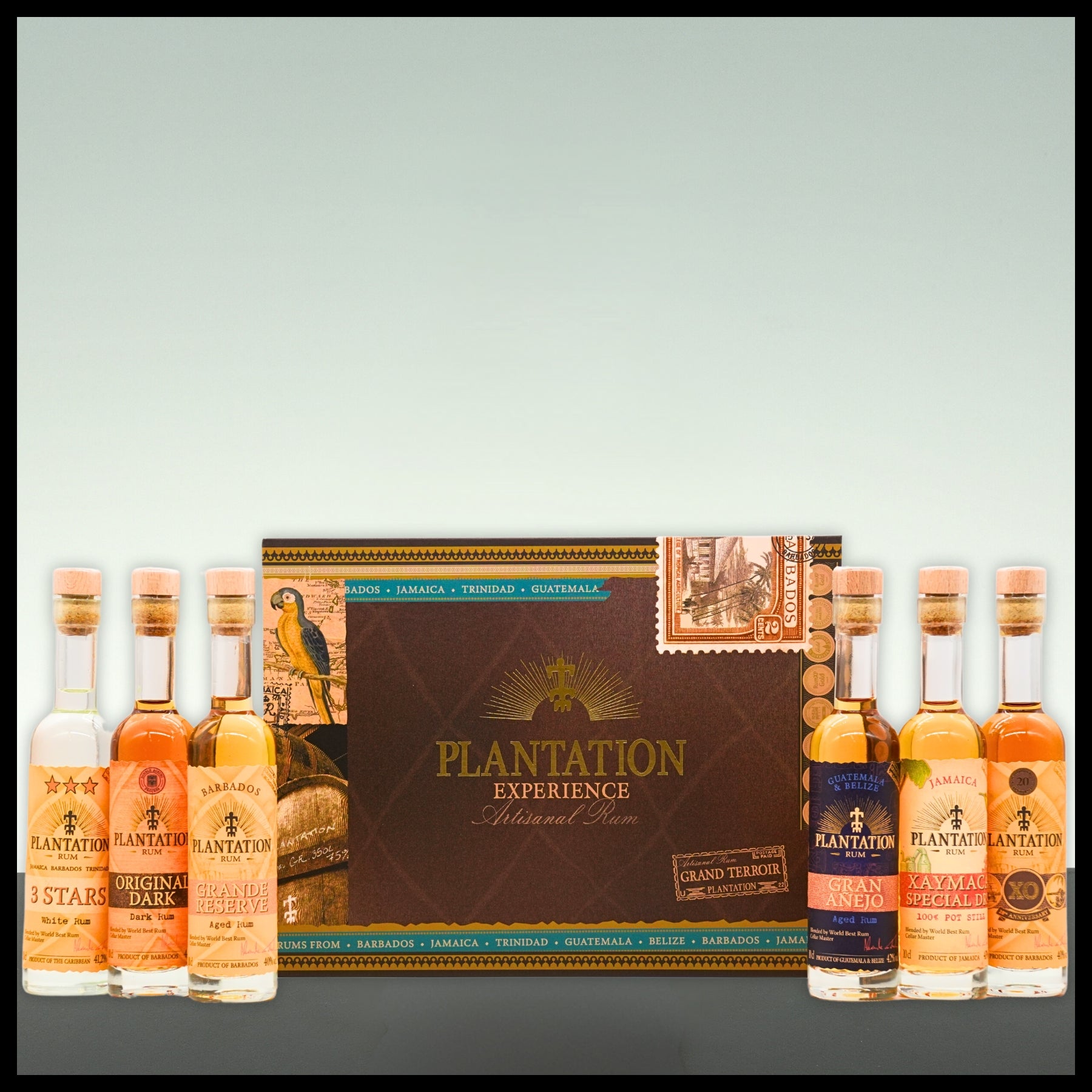 Plantation EXPERIENCE BOX Artisanal Rum 6x 0,1L - 41% Vol. - Trinklusiv