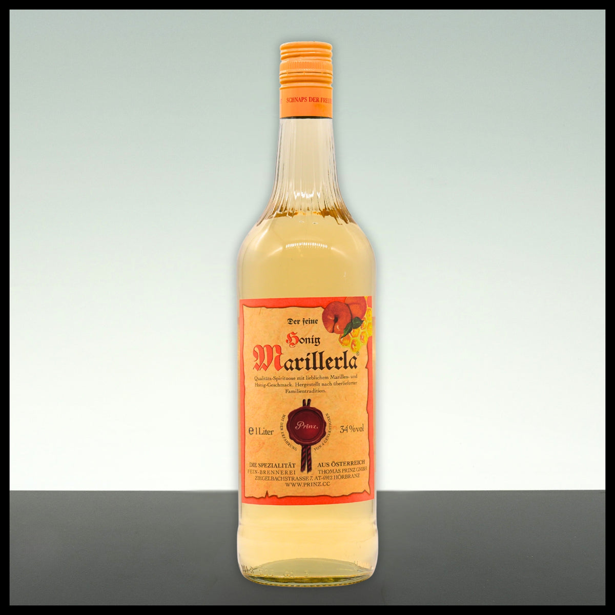 Prinz "Honig Marillerla" Honig-Marillen-Schnaps 1L - 34% Vol. - Trinklusiv
