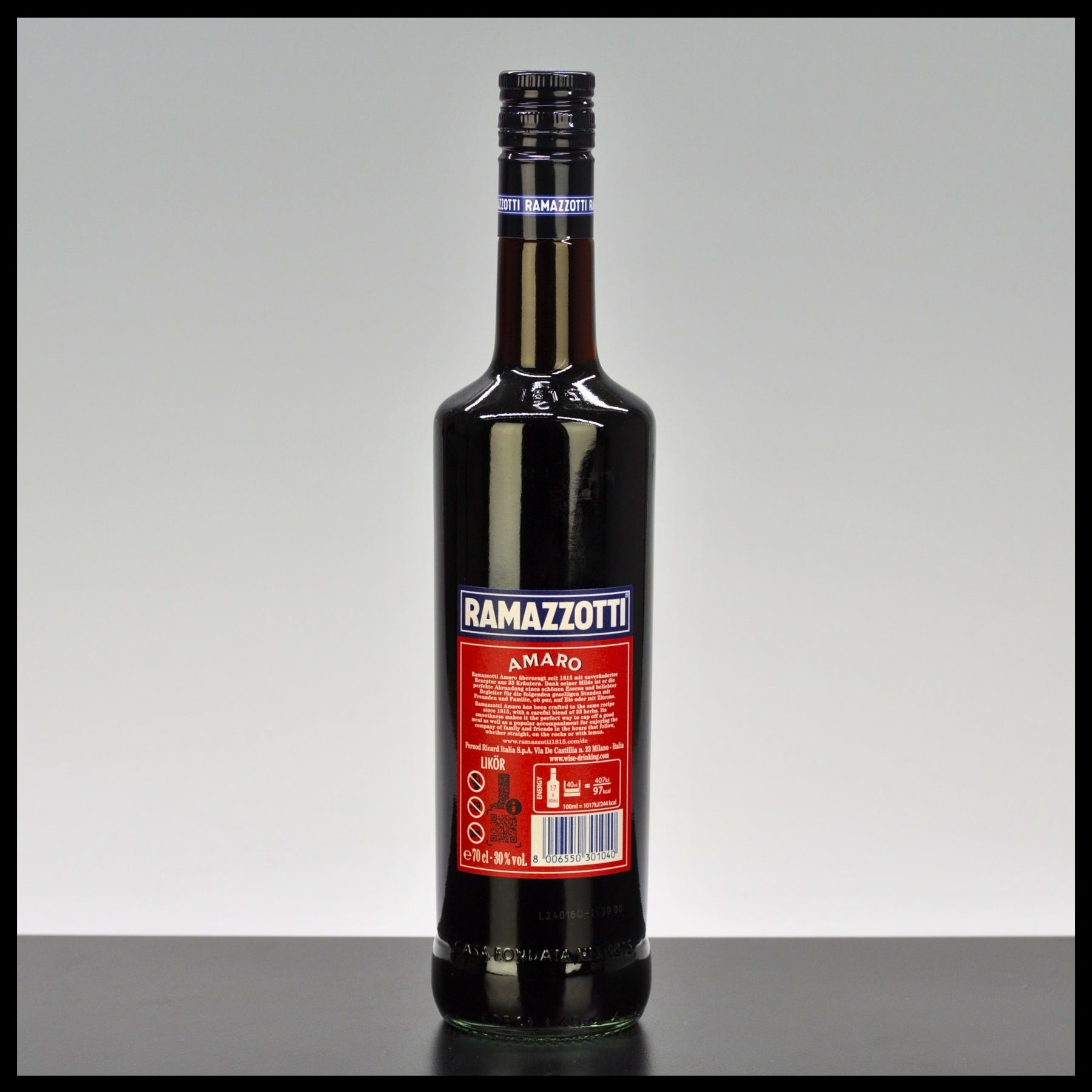 Ramazzotti Amaro 0,7L - 30% Vol. - Trinklusiv