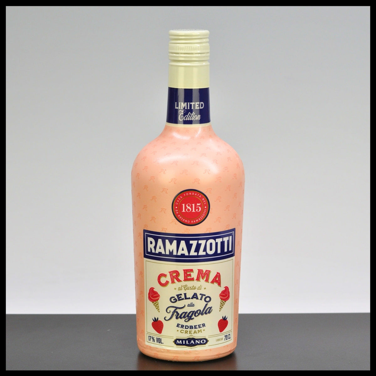 Ramazzotti Crema Gelato Fragola 0,7L - 17% Vol. - Trinklusiv