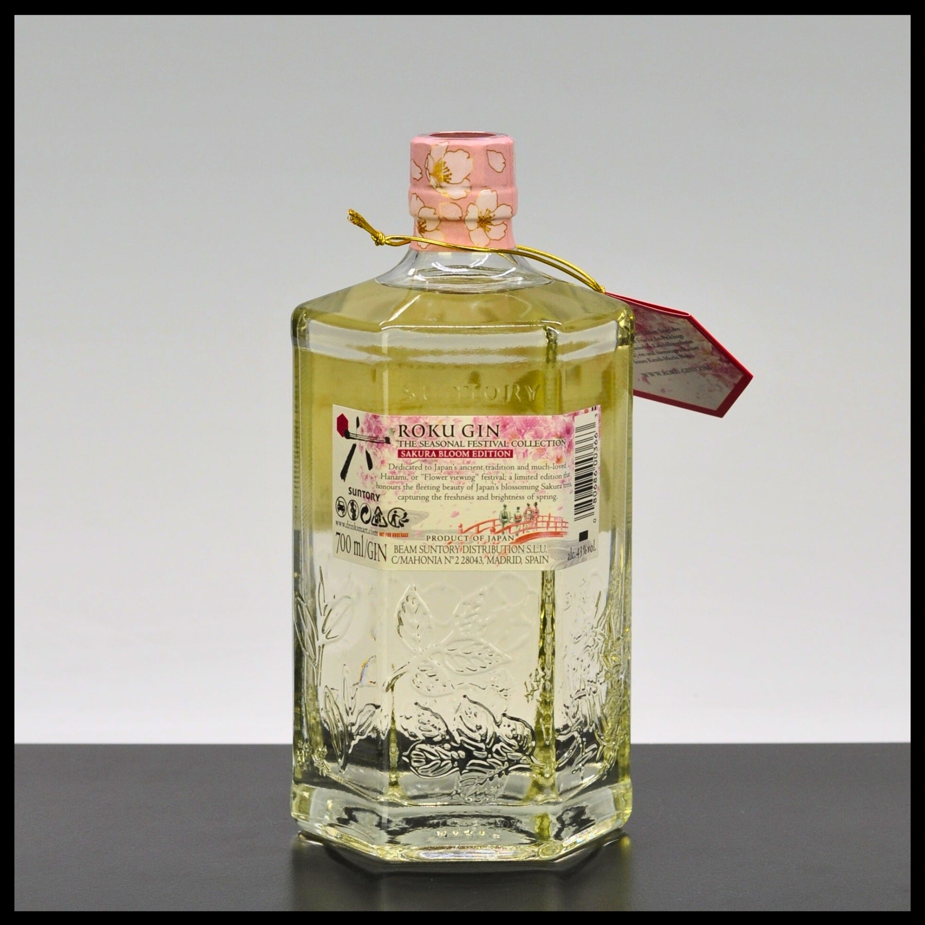 Roku Gin Sakura Bloom Edition 0,7L - 43% Vol. - Trinklusiv