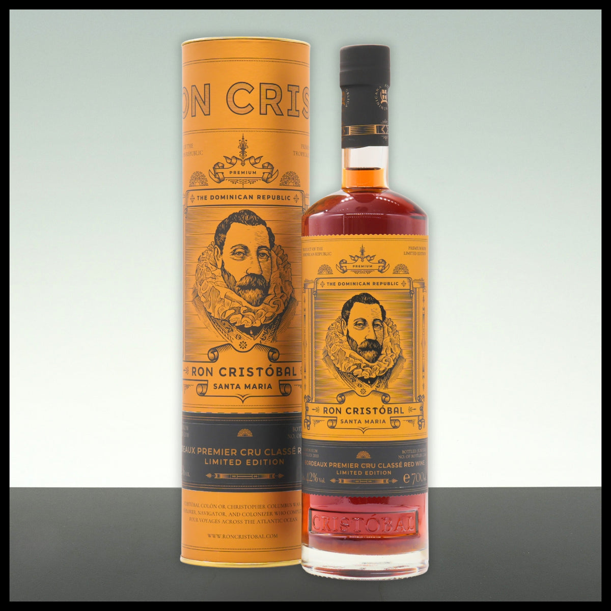 Ron Cristobal Bordeaux Premier Cru Red Wine Cask Limited Edition Rum 0,7L - 42% Vol.