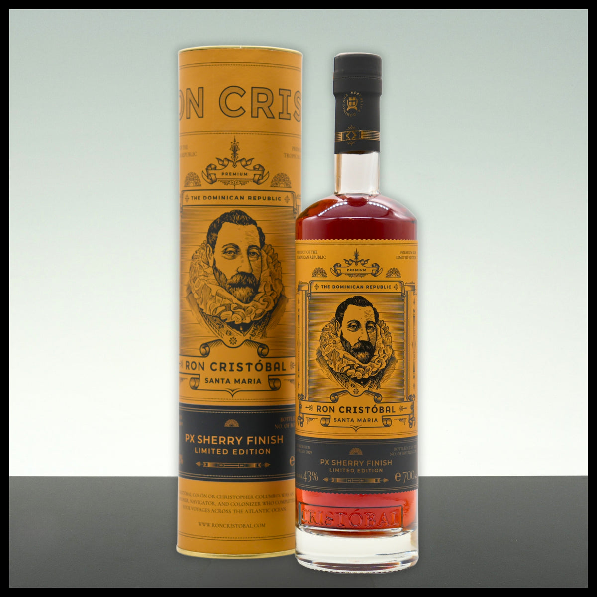 Ron Cristobal PX Sherry Finish Limited Edition Rum 0,7L - 43% Vol. - Trinklusiv