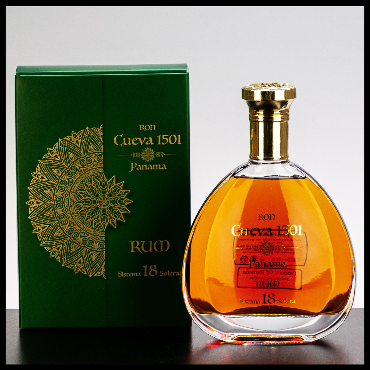 Ron Cueva 1501 Panama 18 YO Solera Rum 0,7L - 40% Vol. - Trinklusiv