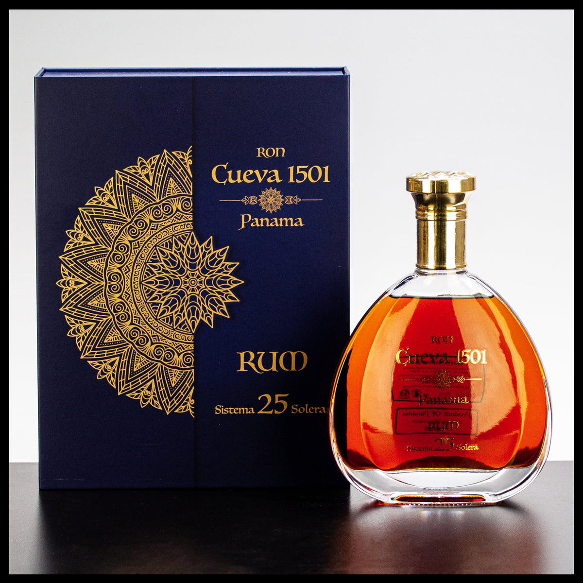 Ron Cueva 1501 Panama 25 YO Solera Rum 0,7L - 40% Vol. - Trinklusiv
