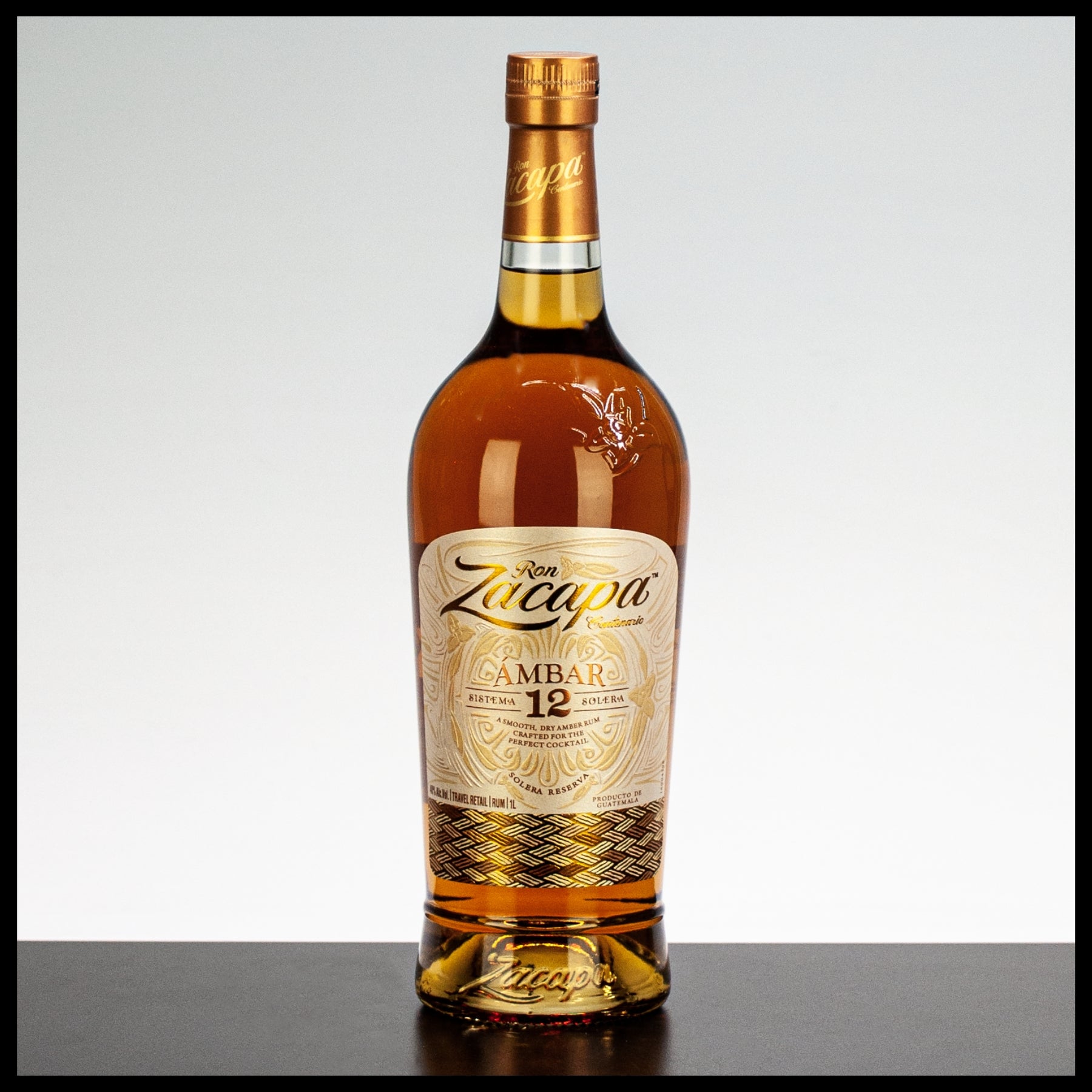 Ron Zacapa Centenario Ambar 12 YO Sistema Solera Reserva 1L - 40% Vol. - Trinklusiv