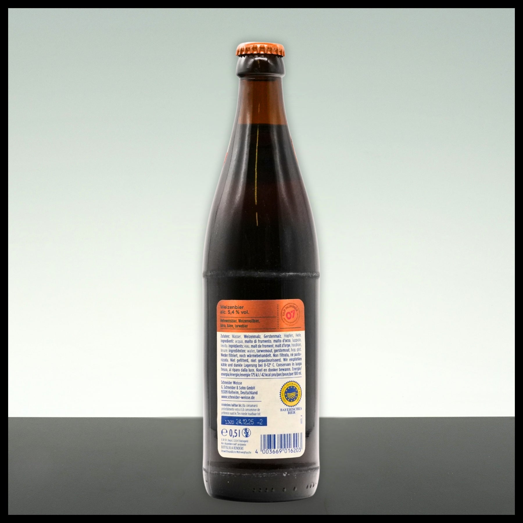 Schneider Weisse Original TAP7 0,5L - 5,4% Vol. - Trinklusiv