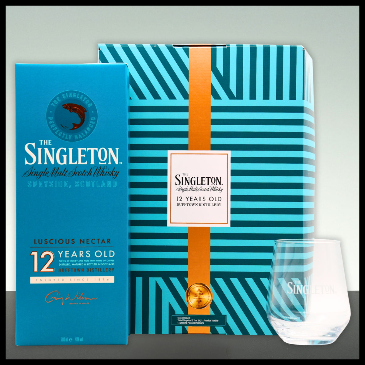Singleton of Dufftown 12 YO Geschenkbox mit Glas 0,7L - 40% Vol. - Trinklusiv