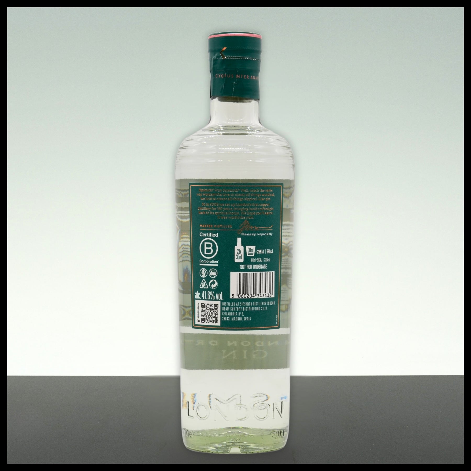 Sipsmith London Dry Gin 0,7L - 41,6% Vol. - Trinklusiv