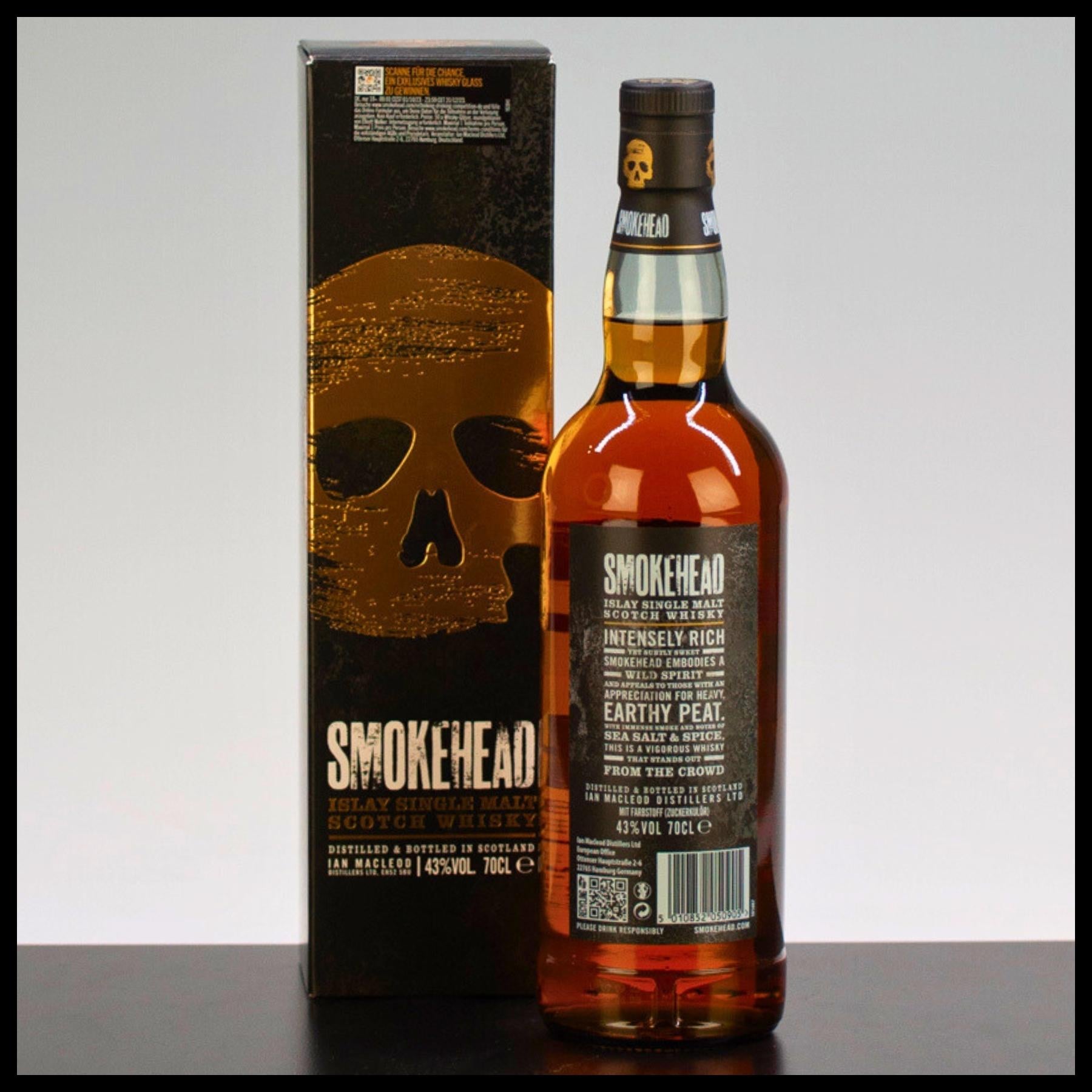Smokehead Islay Single Malt Whisky 0,7L - 43% Vol. - Trinklusiv