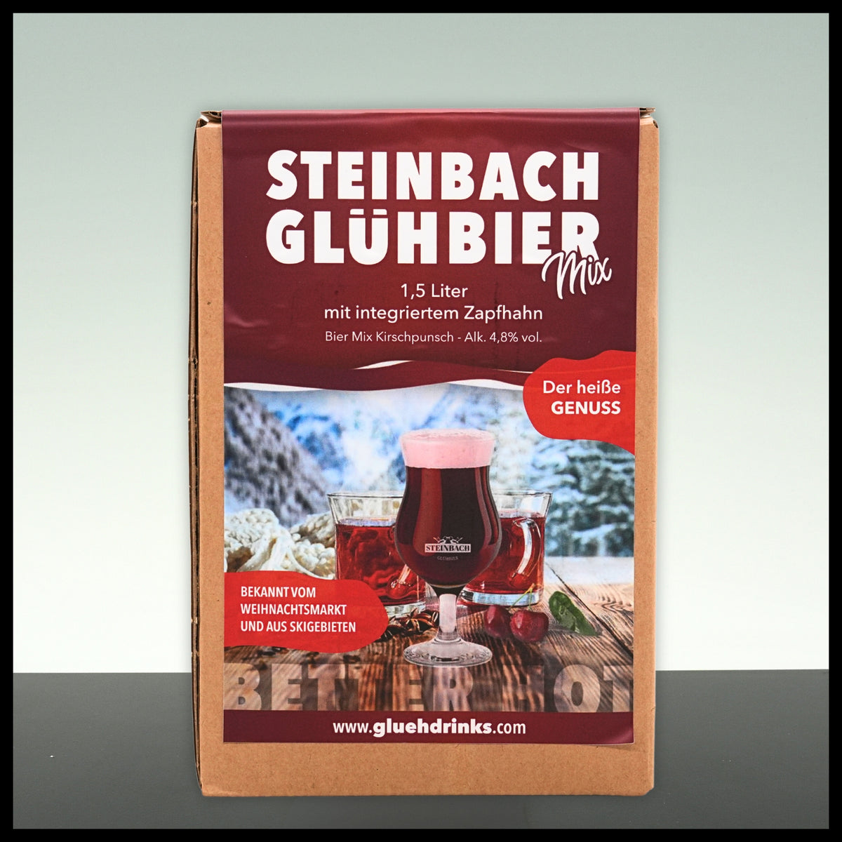 Steinbach GlühBier Bag in Box 1,5L - 4,8% Vol. - Trinklusiv