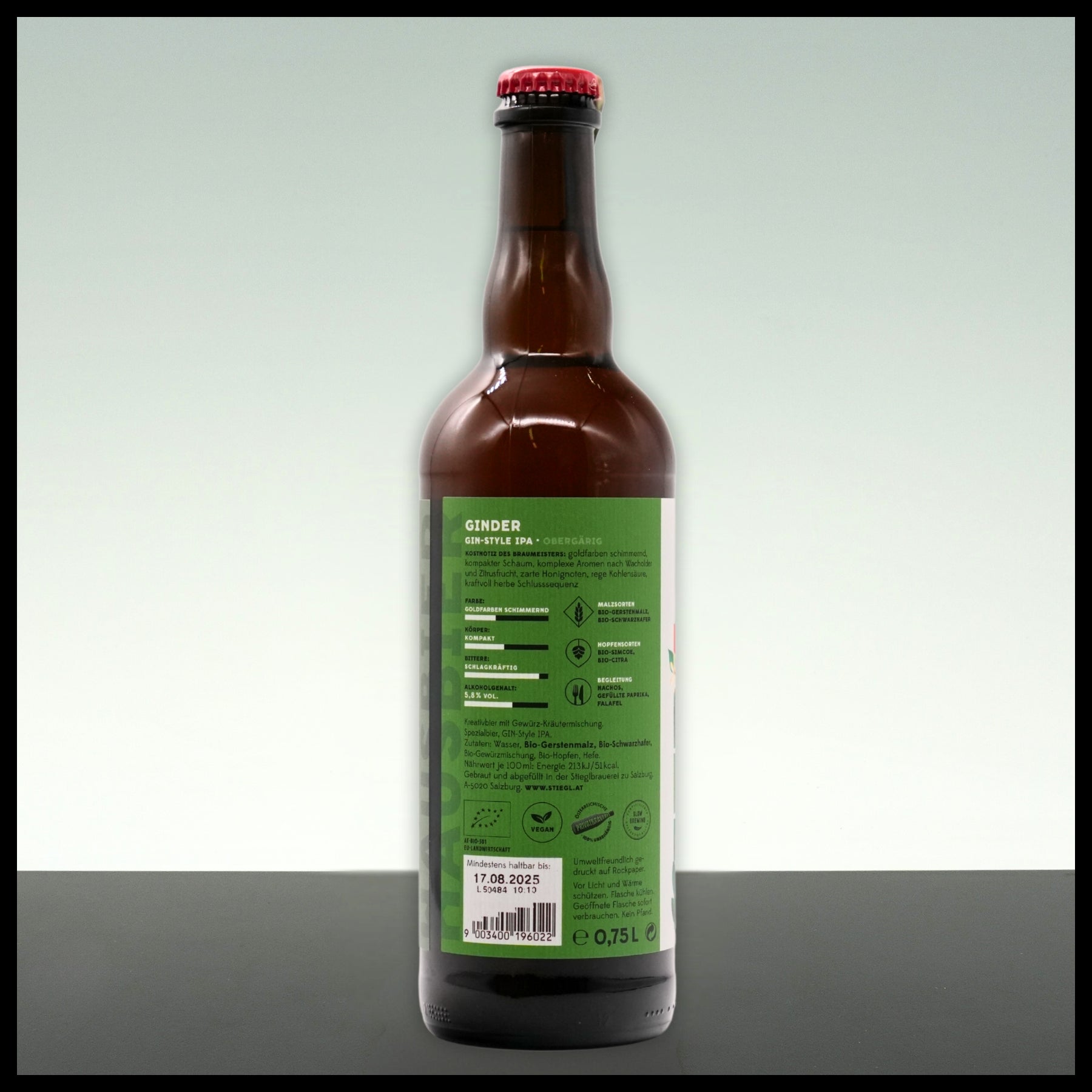 Stiegl Hausbier Ginder IPA 0,75L - 5,8% Vol.