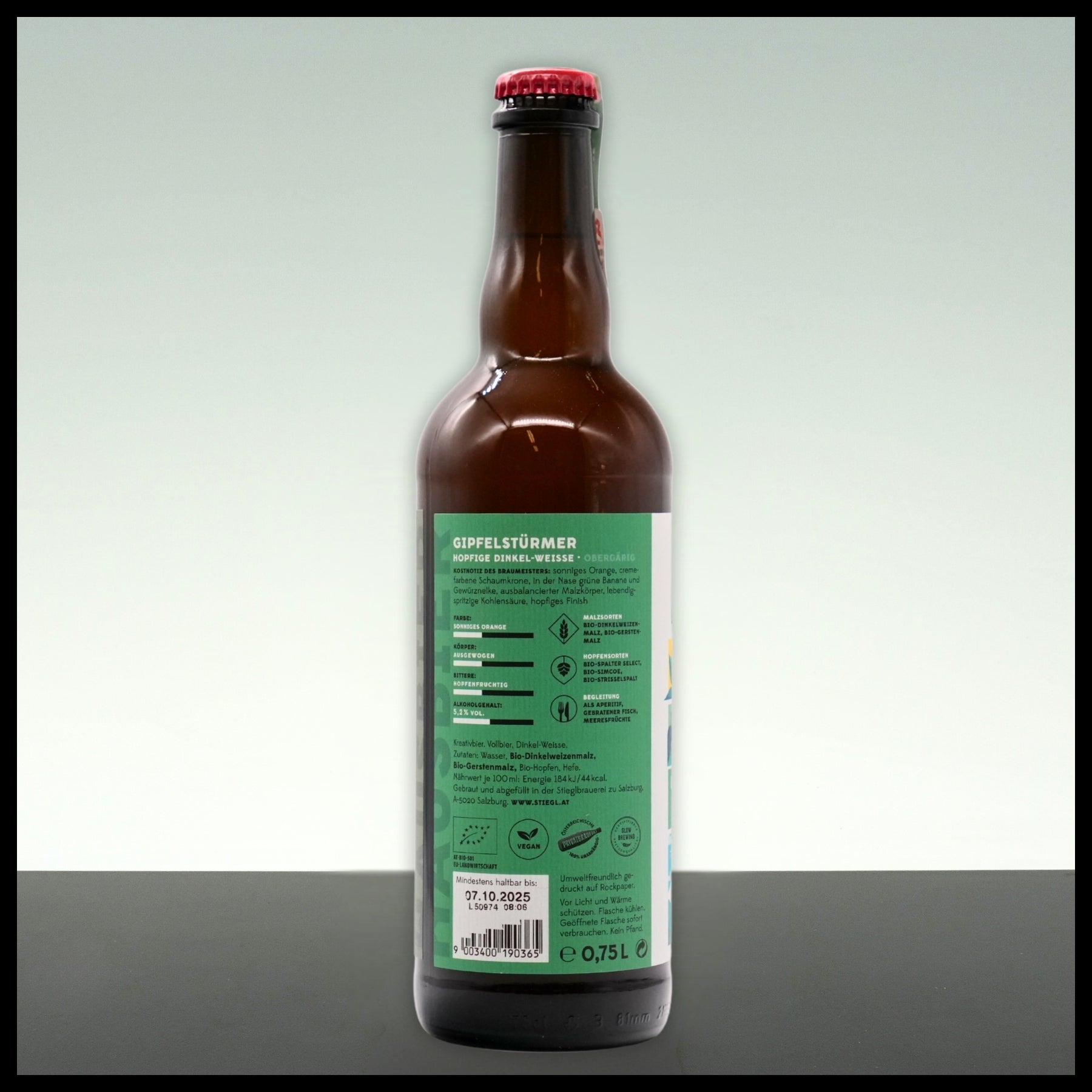 Stiegl Hausbier Gipfelstürmer Dinkel-Weisse 0,75L - 5,2% Vol.