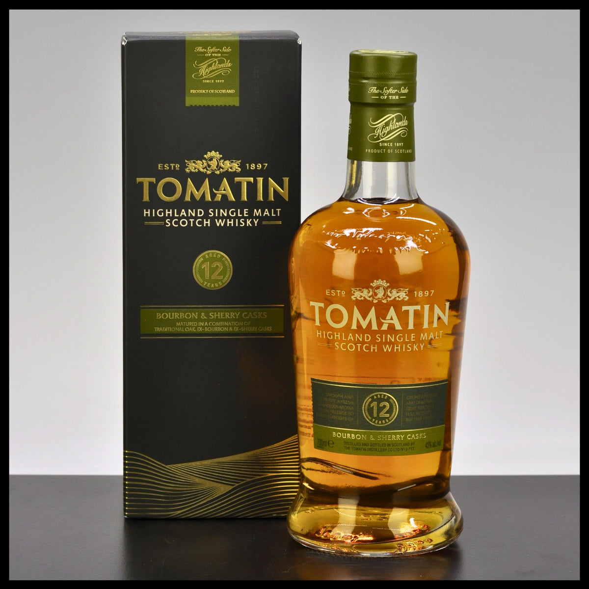 Tomatin 12 YO Bourbon & Sherry Casks Single Malt Whisky 0,7L - 43% Vol.