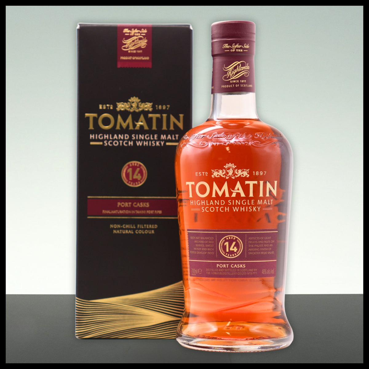Tomatin 14 YO Port Casks Single Malt Whisky 0,7L - 46% Vol. - Trinklusiv