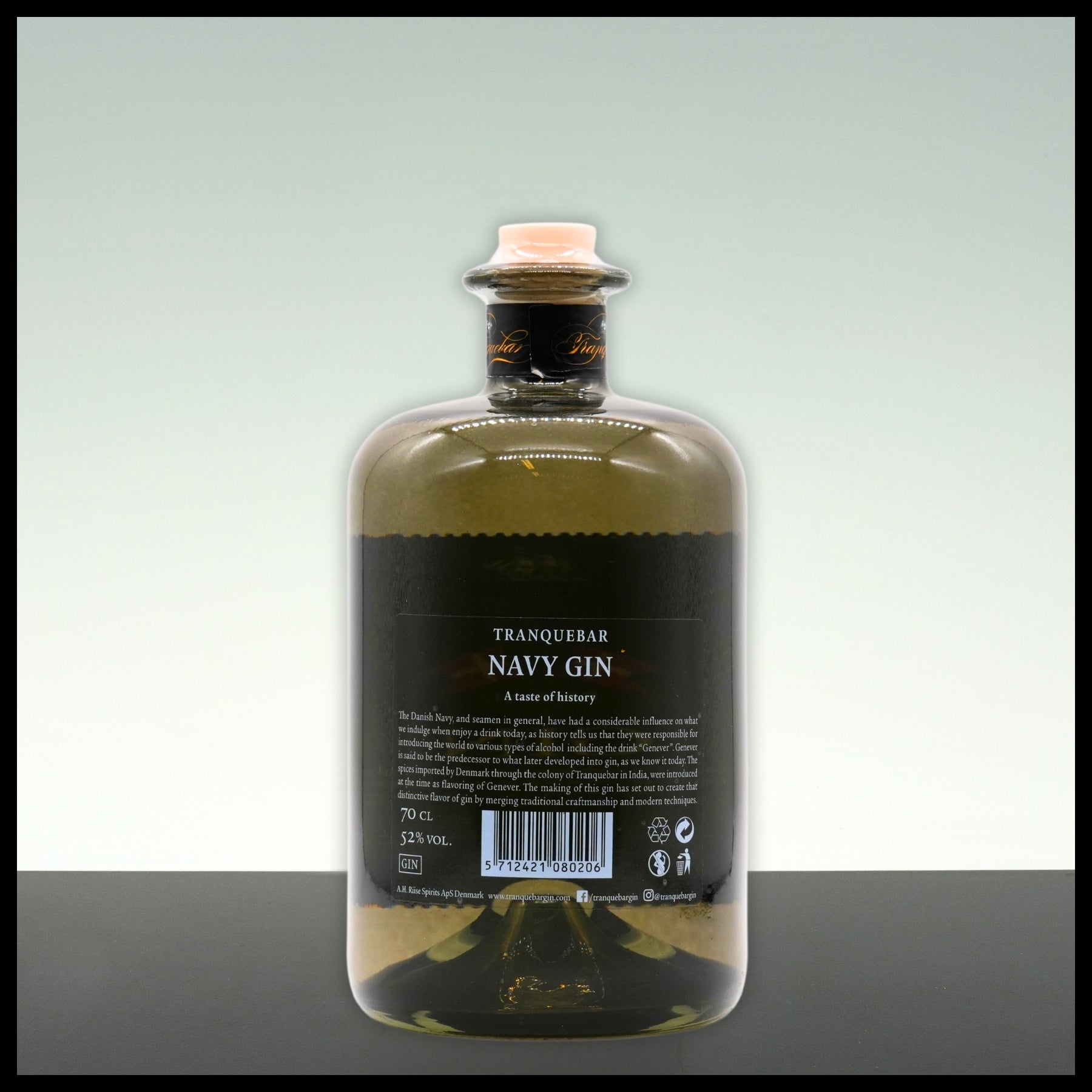 Tranquebar Royal Danish Navy Gin 0,7L - 52% Vol. - Trinklusiv