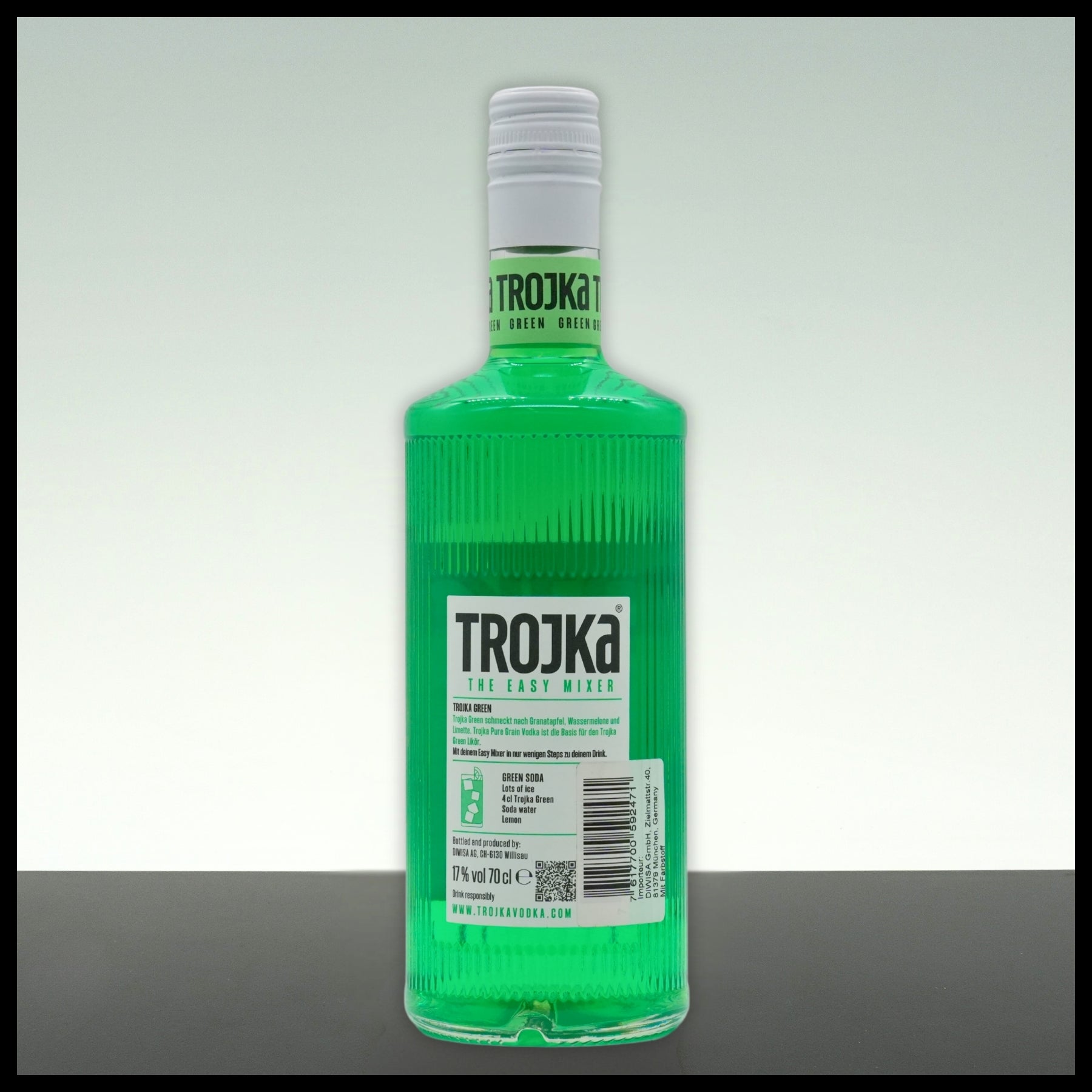 Trojka Vodka Green Likör 0,7L - 17% Vol. - Trinklusiv