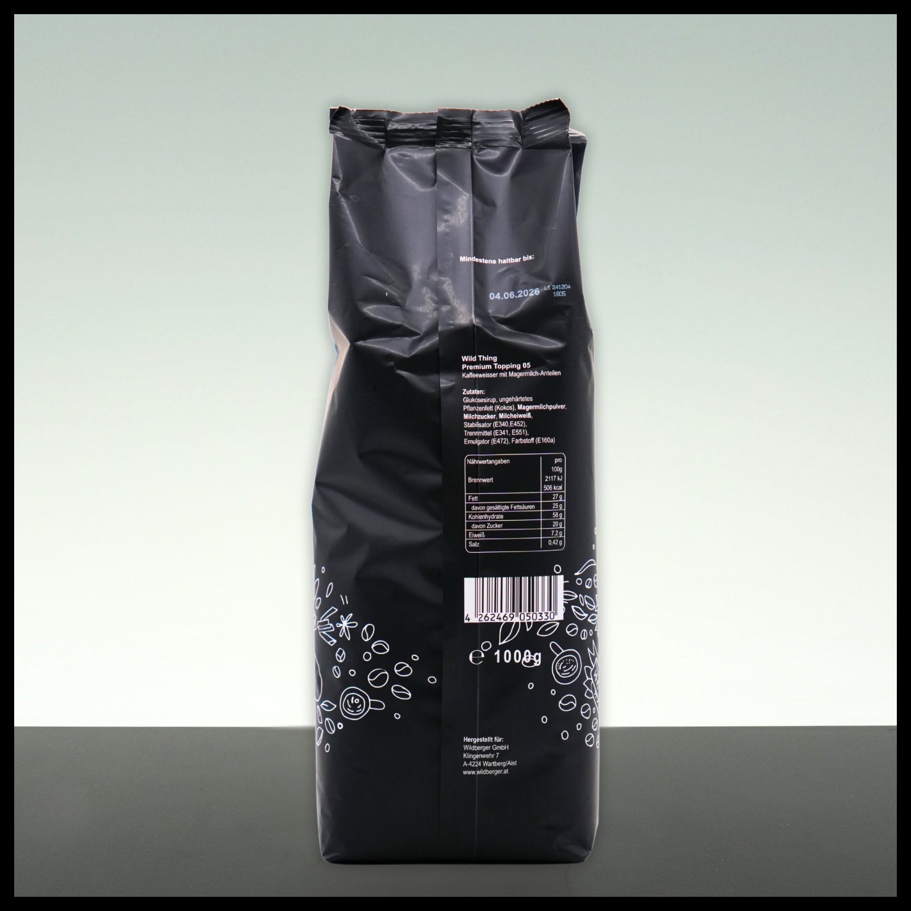 Wild Thing Premium Topping 05 Kaffeeweißer mit Magermilchpulver 1KG - Trinklusiv