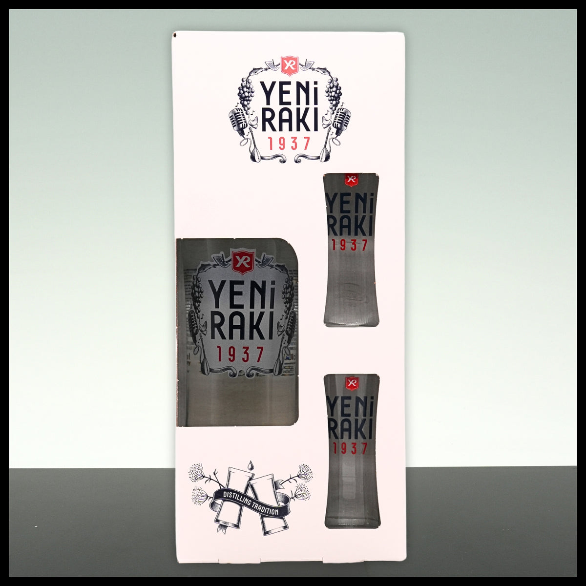 Yeni Raki mit 2 Shot-Gläsern 0,7L - 45% Vol. - Trinklusiv