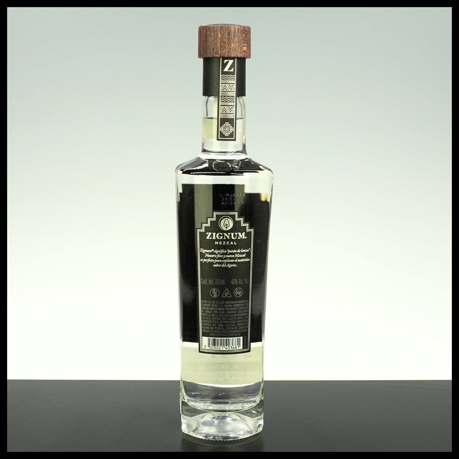 Zignum Mezcal Joven Silver 0,7L - 40% Vol. - Trinklusiv