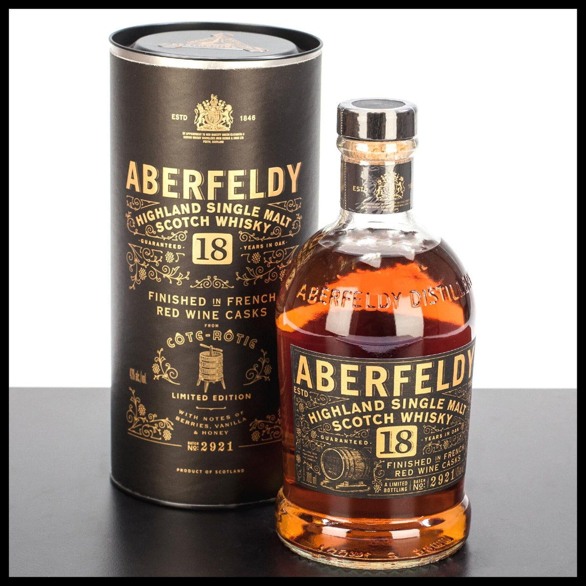 Aberfeldy 18 YO Cote Rotie Wine Cask Limited Edition 0,7L - 43% Vol. - Trinklusiv