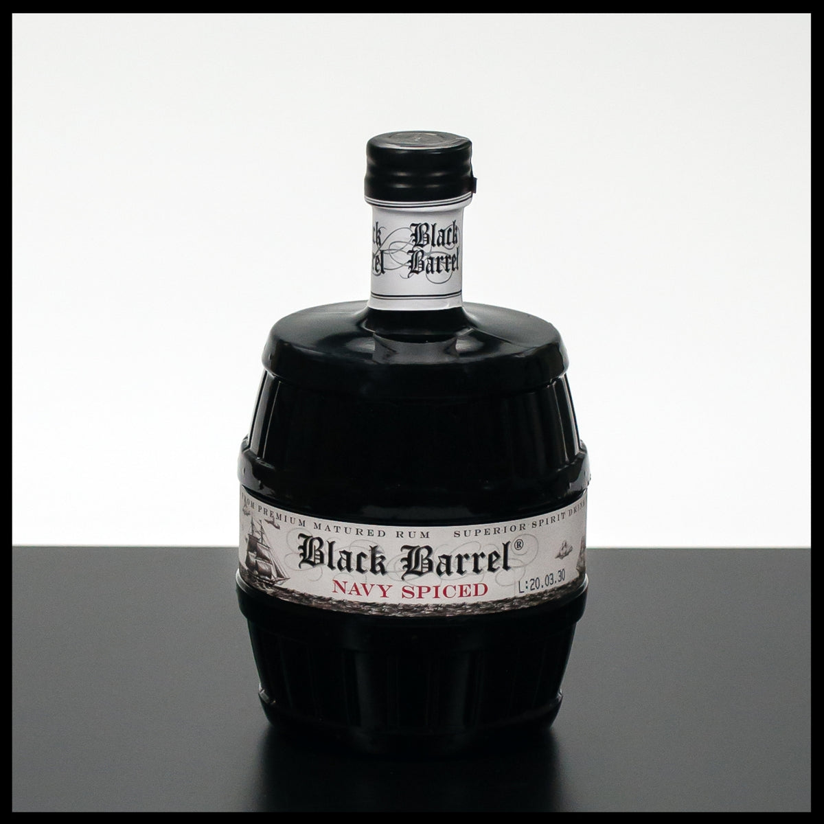 A.H. Riise Black Barrel Navy Spiced Rum 0,7L - 40% - Trinklusiv
