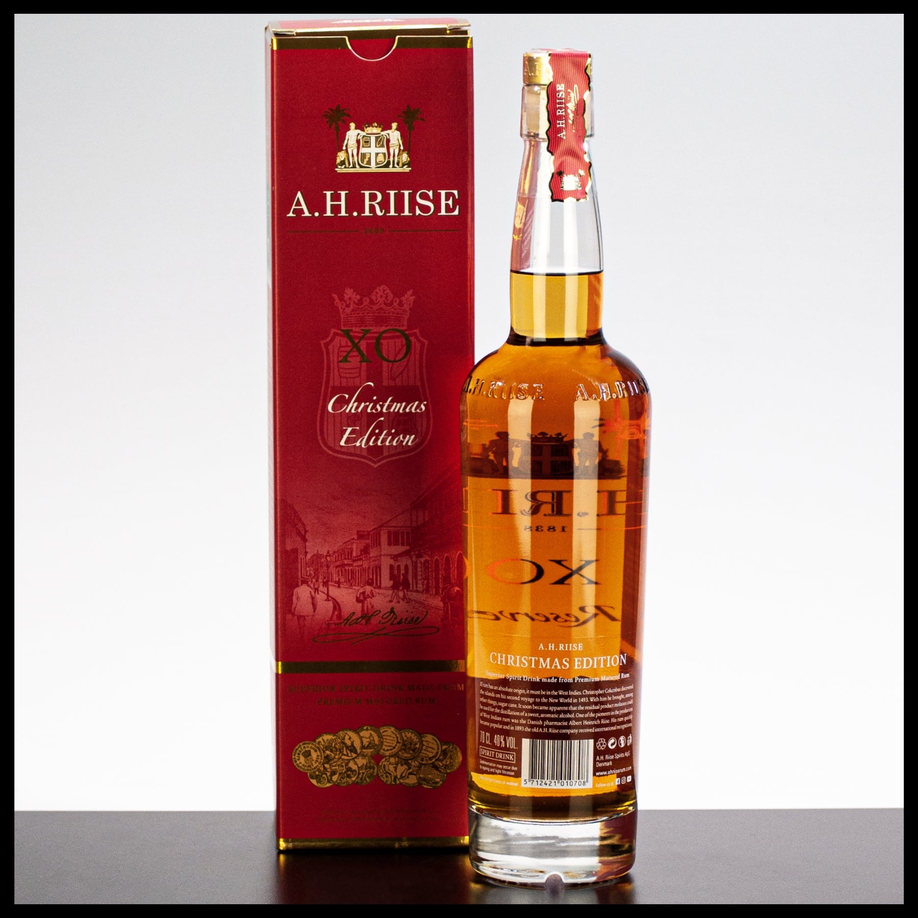 A.H. Riise XO Reserve Christmas Edition 0,7L - 40% Vol. - Trinklusiv
