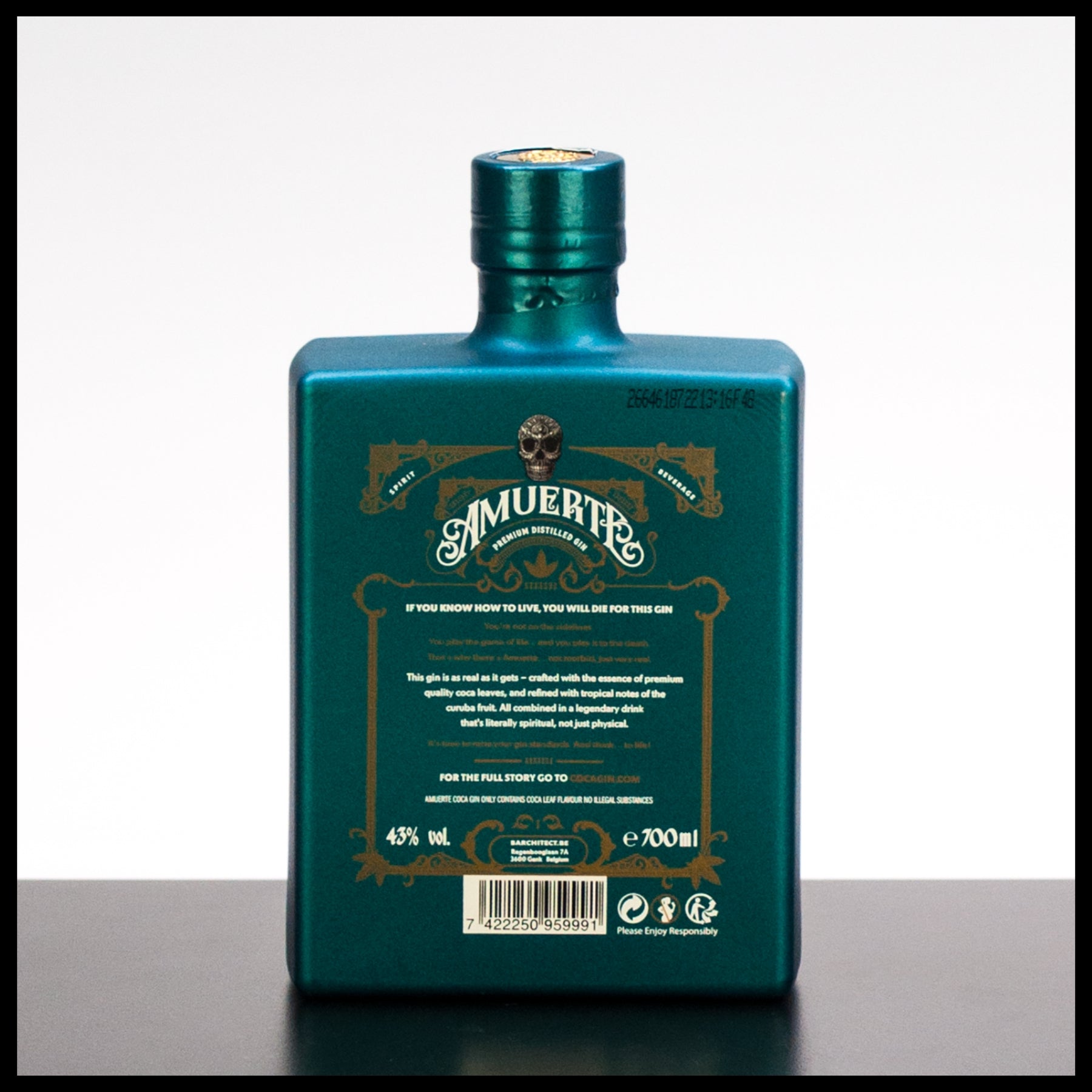 Amuerte Coca Leaf Gin Green Edition 0,7L - 43% Vol. - Trinklusiv