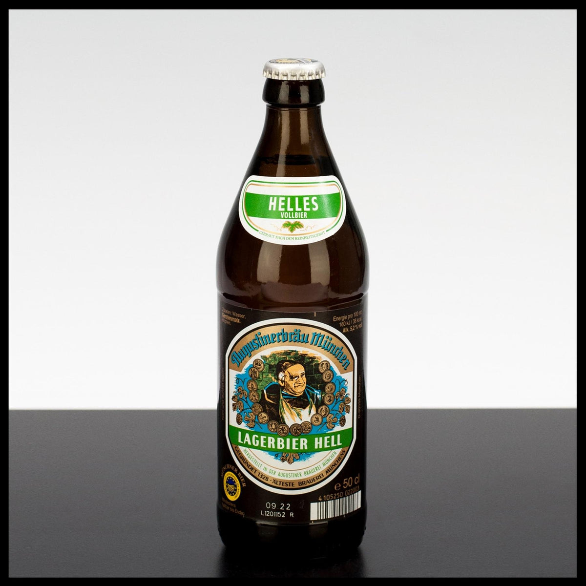 Augustinerbräu München Lagerbier Hell 0,5L - 5,2% Vol. - Trinklusiv