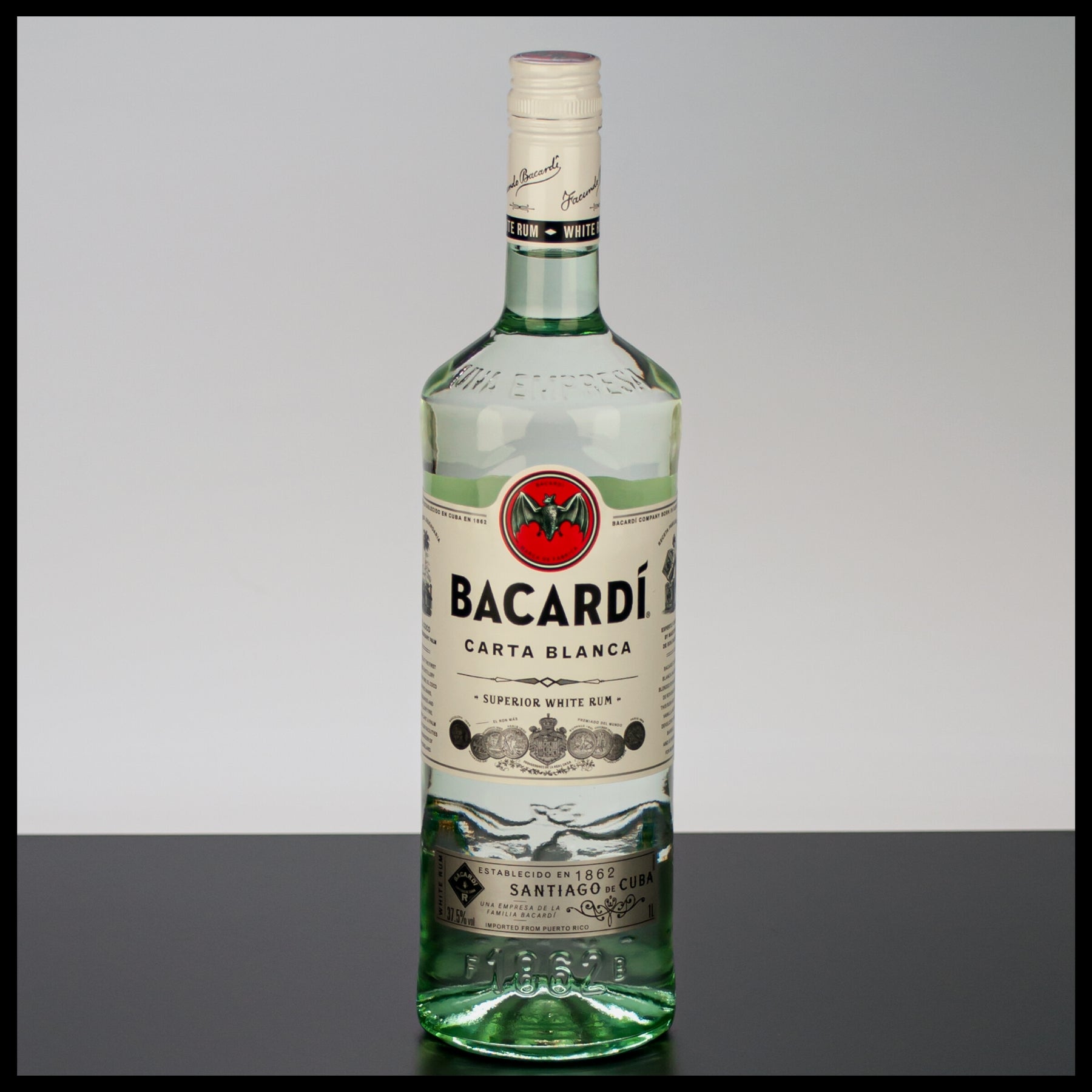 Rum Superior - Bacardi 37,5% 1L Blanca Carta White