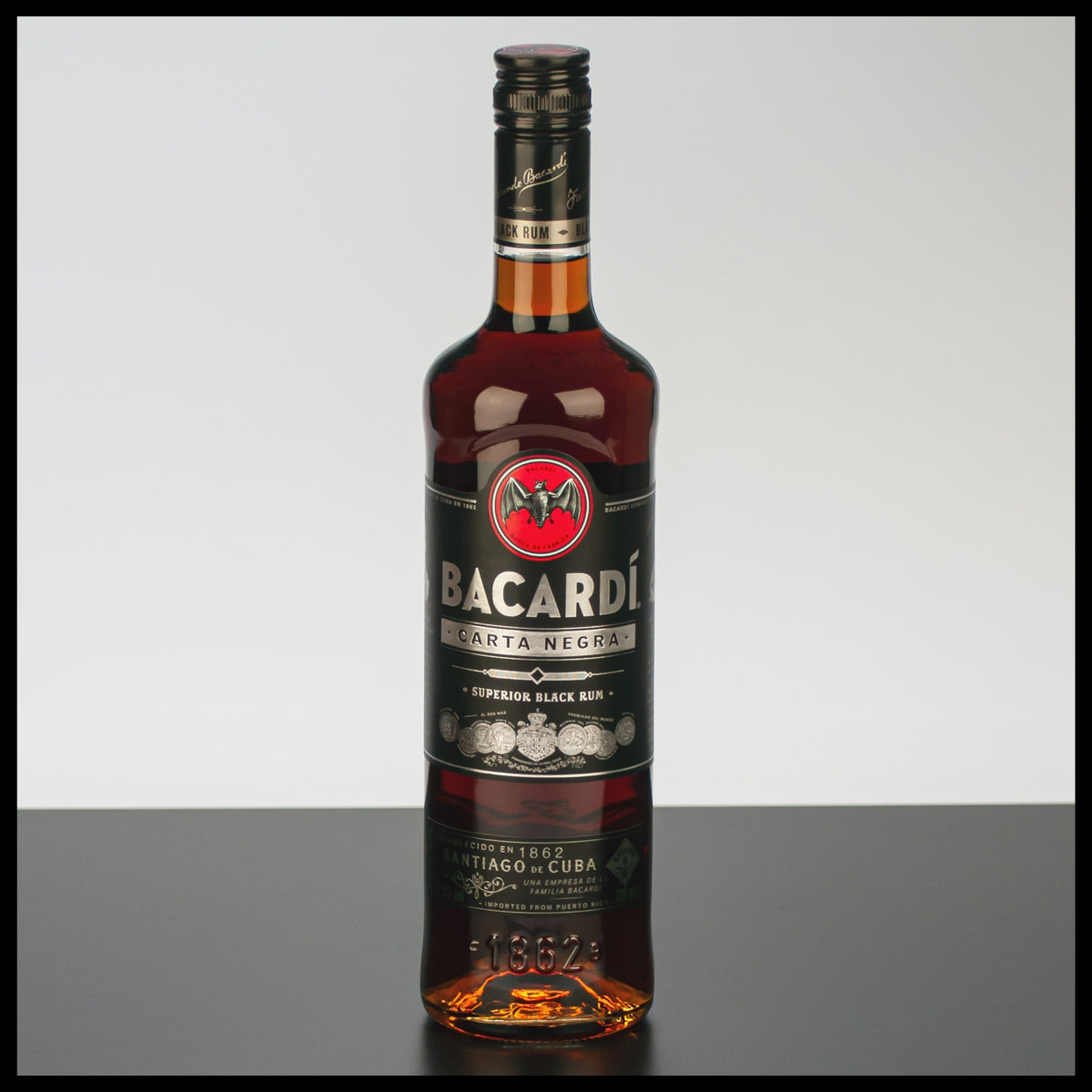 Bacardi Carta Negra Superior Black Rum 0,7L - 37,5% Vol. - Trinklusiv