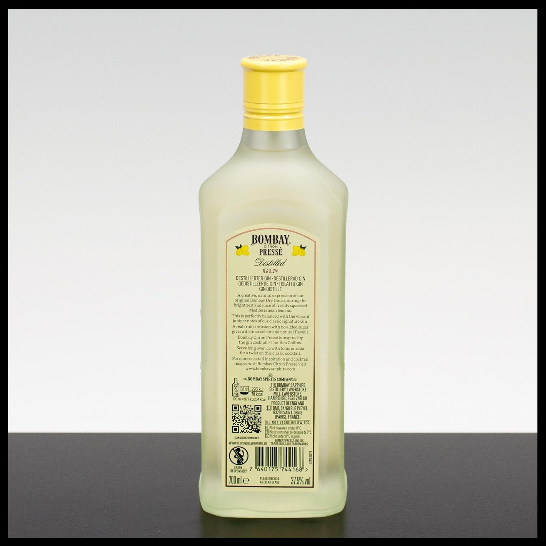 Bombay Citron Presse Gin 0,7L - 37,5% Vol. - Trinklusiv
