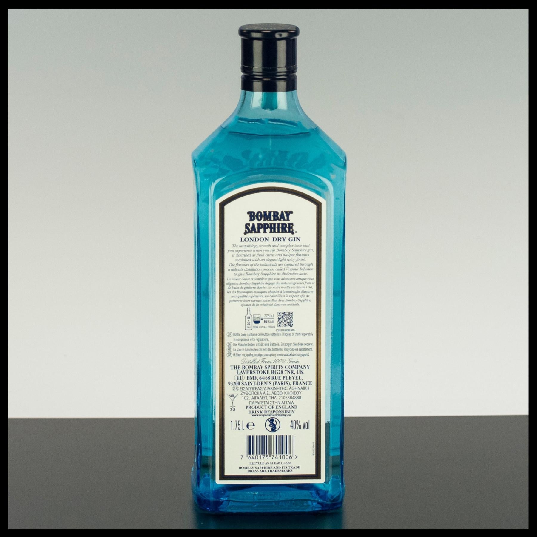 Bombay Sapphire London Dry Gin 1,75L - 40% Vol. - Trinklusiv