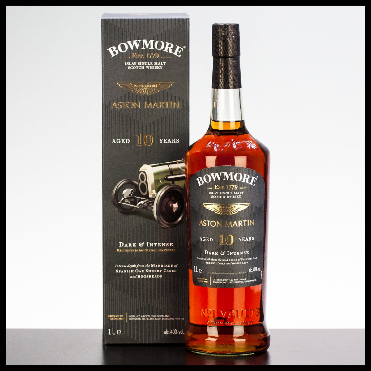 Bowmore 10 YO Aston Martin Dark & Intense 2022 Whisky 1L - 40% Vol. - Trinklusiv