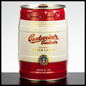 Budweiser Budvar Original Czech Lagerbier Partyfass 5L - 5% Vol. - Trinklusiv
