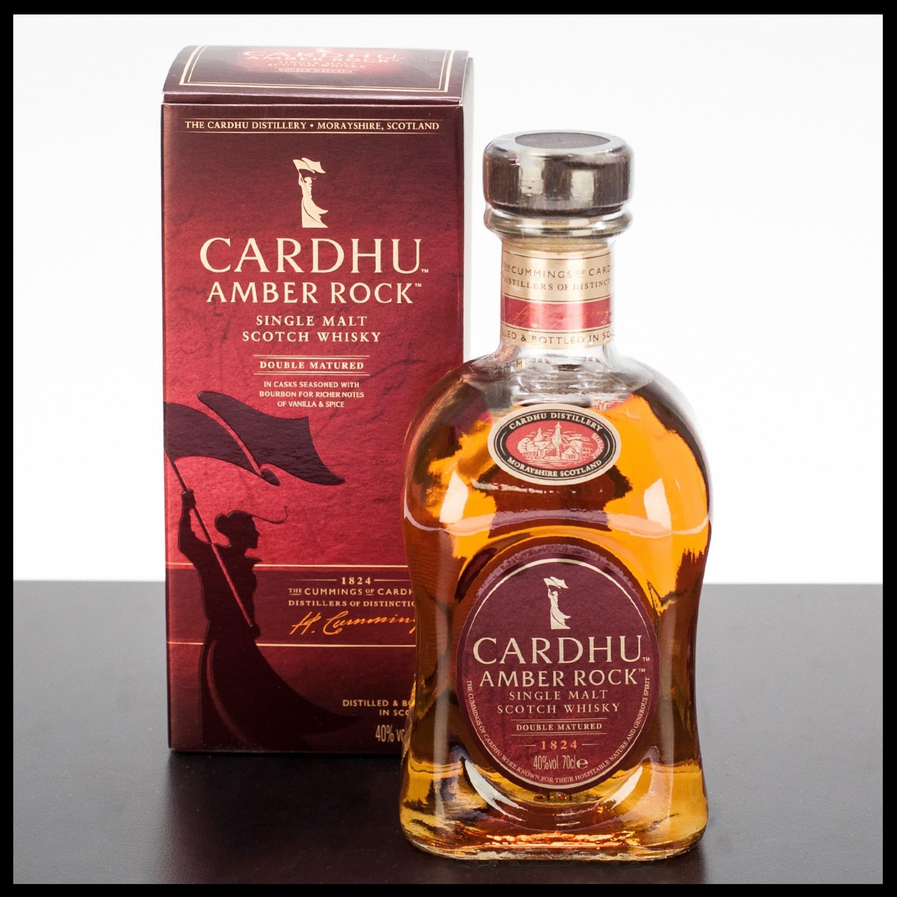 Amber - 40% 0,7L Whisky Cardhu Malt Rock Single